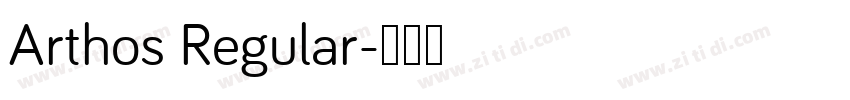 Arthos Regular字体转换